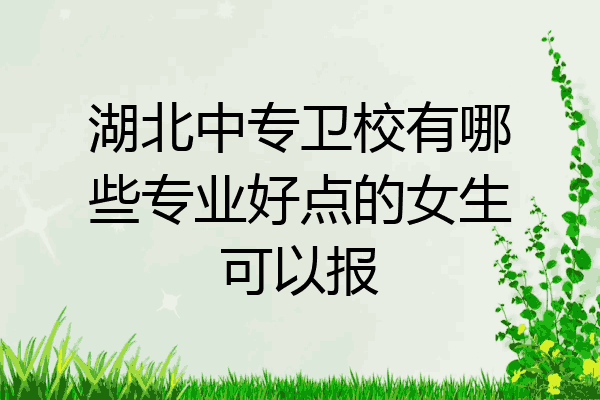 湖北中专卫校有哪些专业好点的女生可以报