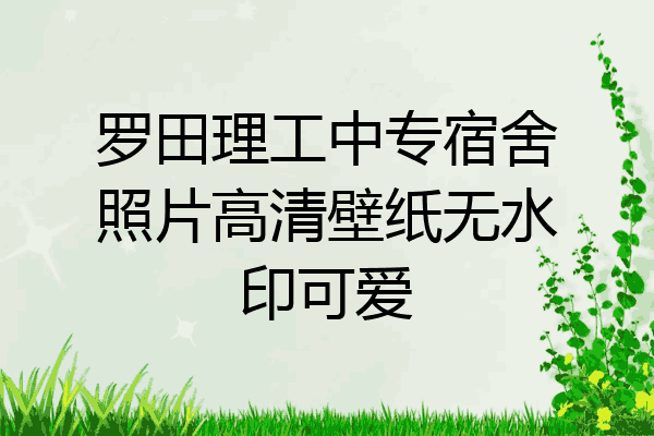 罗田理工中专宿舍照片高清壁纸无水印可爱