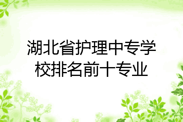 湖北省护理中专学校排名前十专业