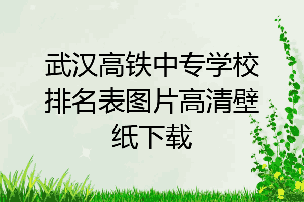 武汉高铁中专学校排名表图片高清壁纸下载