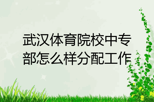 武汉体育院校中专部怎么样分配工作