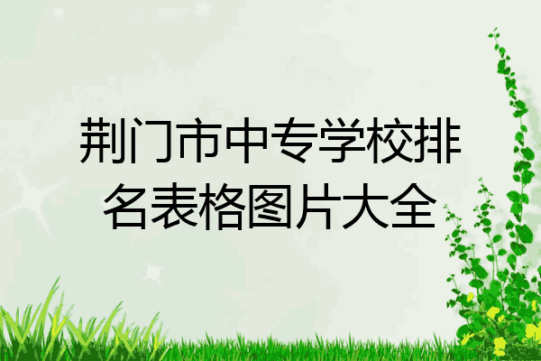 荆门市中专学校排名表格图片大全