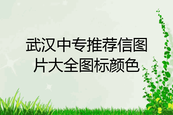 武汉中专推荐信图片大全图标颜色