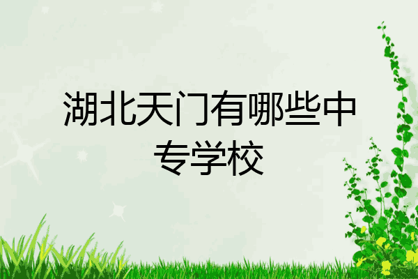 湖北天门有哪些中专学校