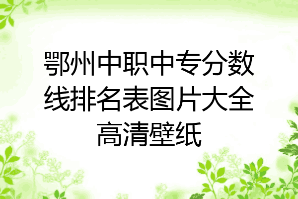 鄂州中职中专分数线排名表图片大全高清壁纸
