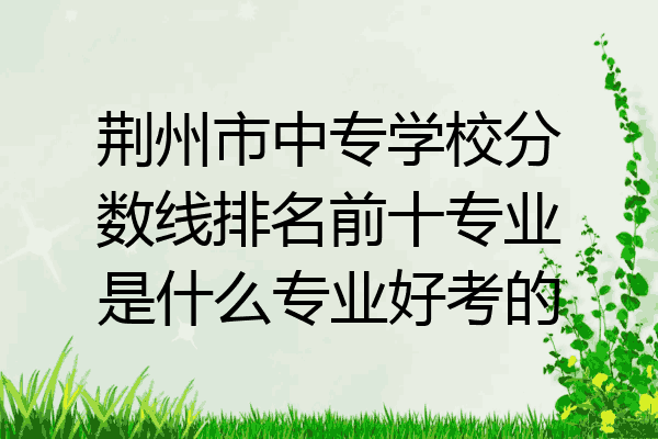 荆州市中专学校分数线排名前十专业是什么专业好考的