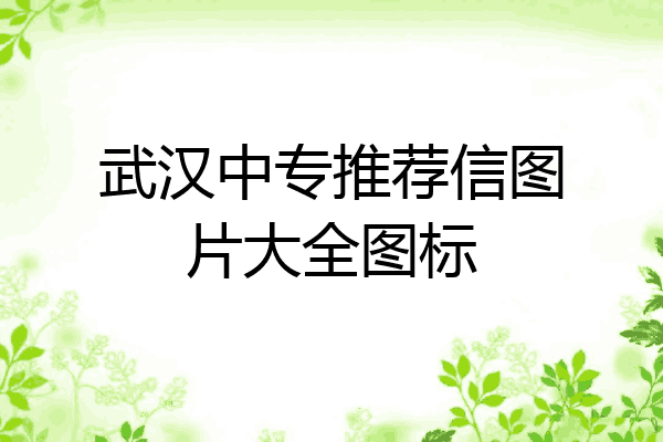 武汉中专推荐信图片大全图标