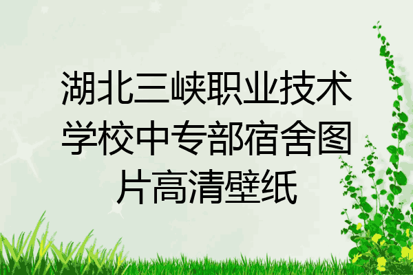 湖北三峡职业技术学校中专部宿舍图片高清壁纸