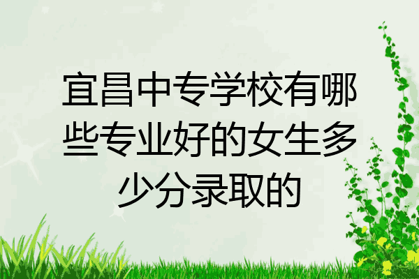 宜昌中专学校有哪些专业好的女生多少分录取的