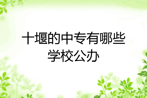 十堰的中专有哪些学校公办