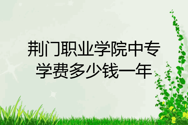 荆门职业学院中专学费多少钱一年