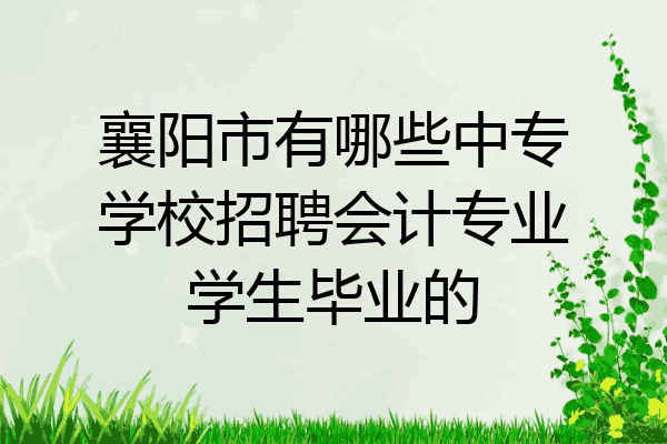 襄阳市有哪些中专学校招聘会计专业学生毕业的