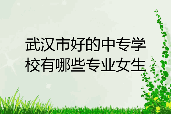 武汉市好的中专学校有哪些专业女生