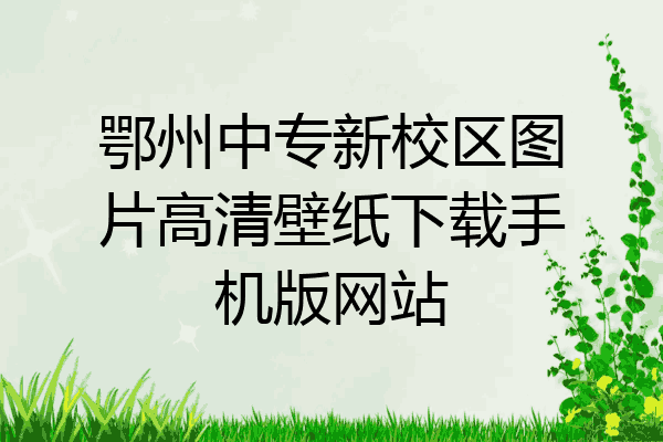 鄂州中专新校区图片高清壁纸下载手机版网站