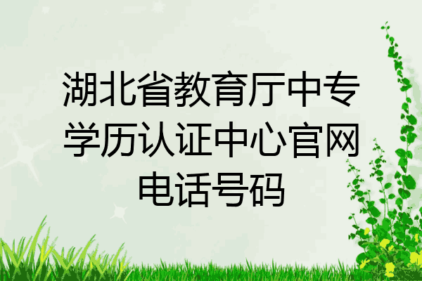 湖北省教育厅中专学历认证中心官网电话号码