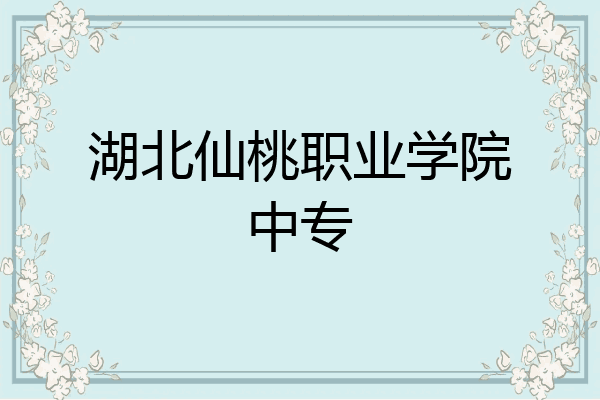 湖北仙桃职业学院中专