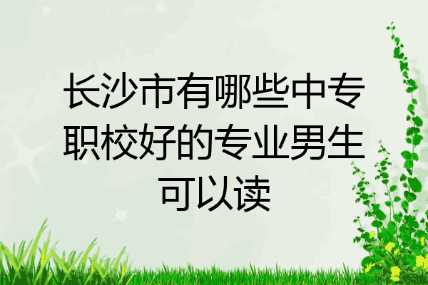 长沙市有哪些中专职校好的专业男生可以读