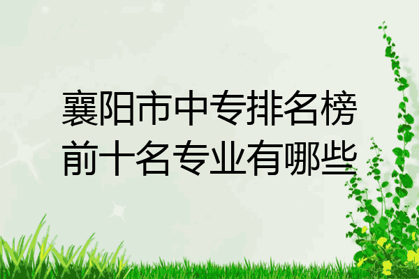 襄阳市中专排名榜前十名专业有哪些
