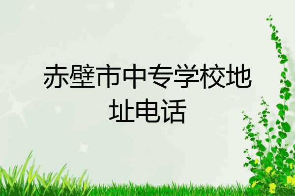 赤壁市中专学校地址电话