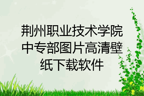 荆州职业技术学院中专部图片高清壁纸下载软件