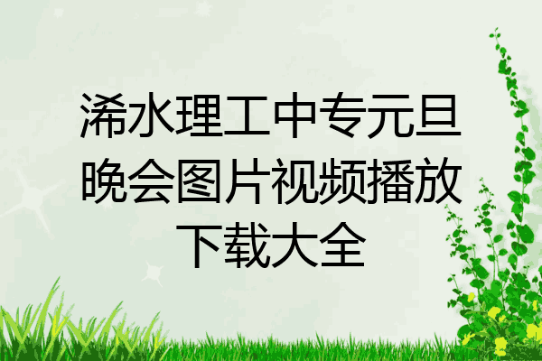 浠水理工中专元旦晚会图片视频播放下载大全