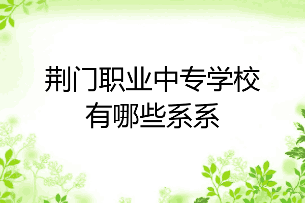 荆门职业中专学校有哪些系系