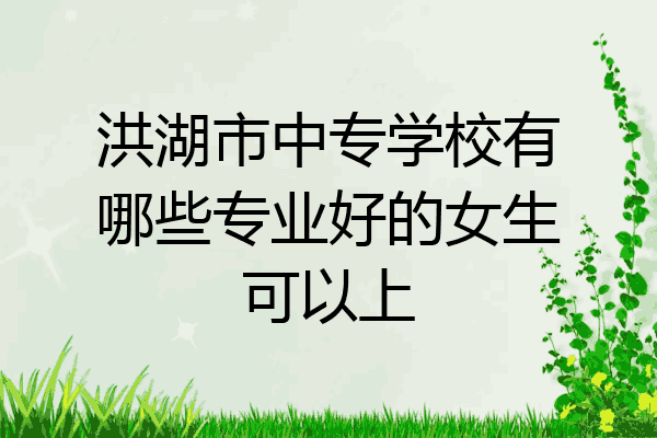 洪湖市中专学校有哪些专业好的女生可以上