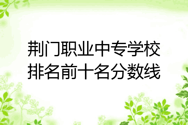 荆门职业中专学校排名前十名分数线