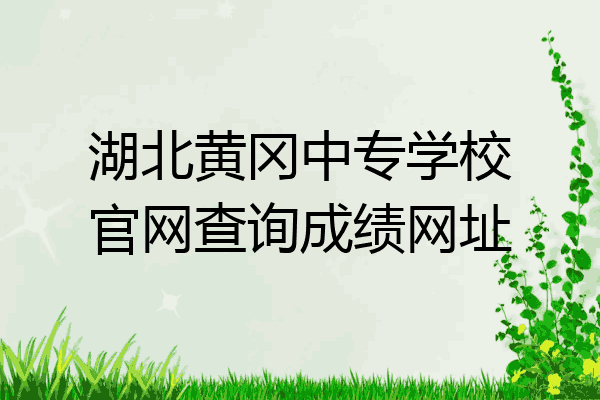 湖北黄冈中专学校官网查询成绩网址