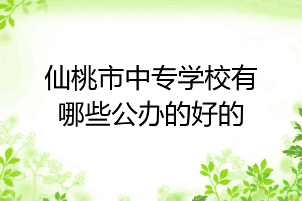 仙桃市中专学校有哪些公办的好的