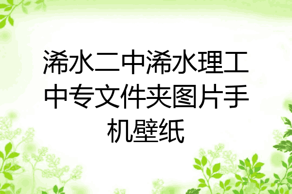 浠水二中浠水理工中专文件夹图片手机壁纸