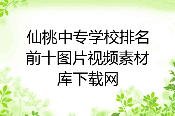 仙桃中专学校排名前十图片视频素材库下载网