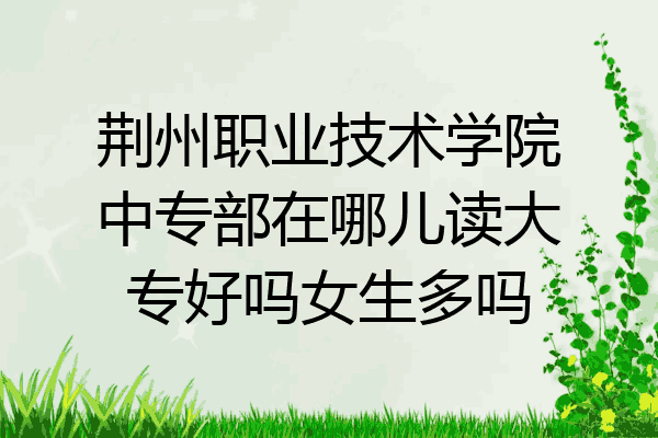 荆州职业技术学院中专部在哪儿读大专好吗女生多吗