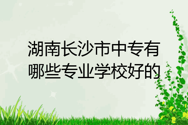 湖南长沙市中专有哪些专业学校好的
