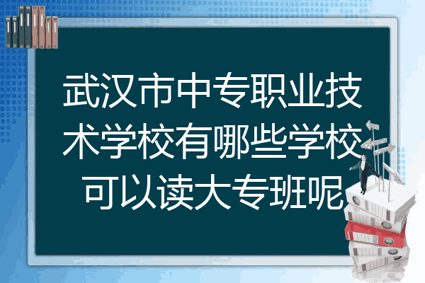 武汉市中专职业技术学校有哪些学校可以读大专班呢