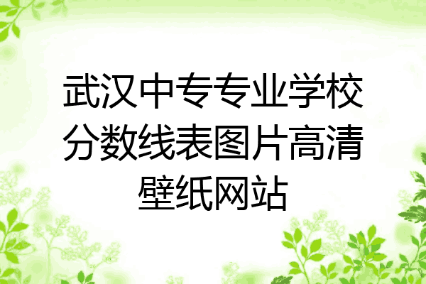 武汉中专专业学校分数线表图片高清壁纸网站