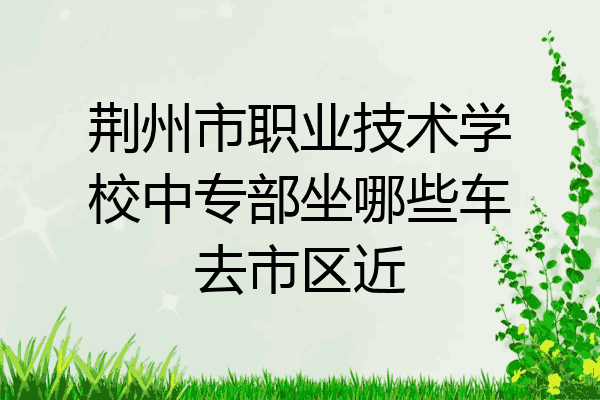 荆州市职业技术学校中专部坐哪些车去市区近