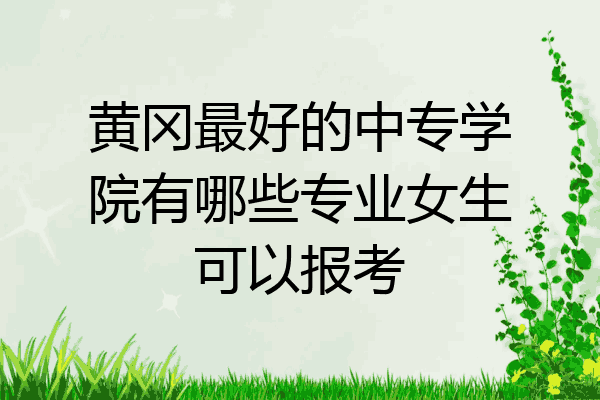 黄冈最好的中专学院有哪些专业女生可以报考