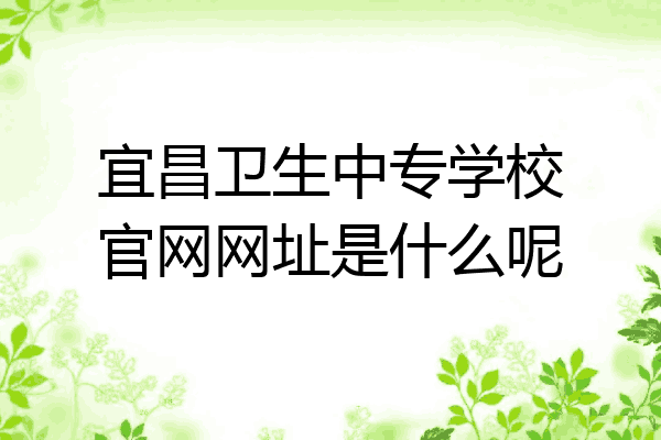 宜昌卫生中专学校官网网址是什么呢