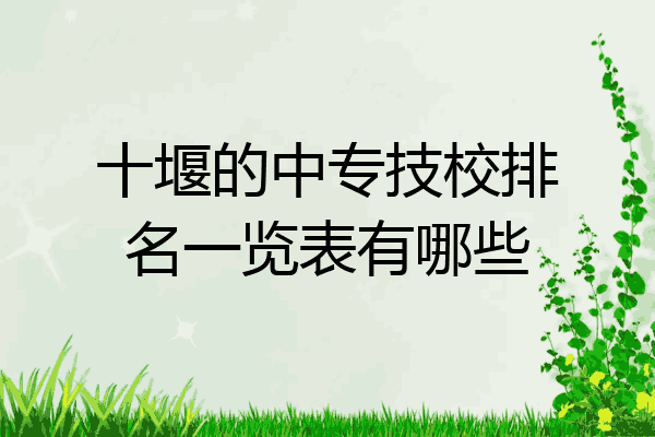 十堰的中专技校排名一览表有哪些