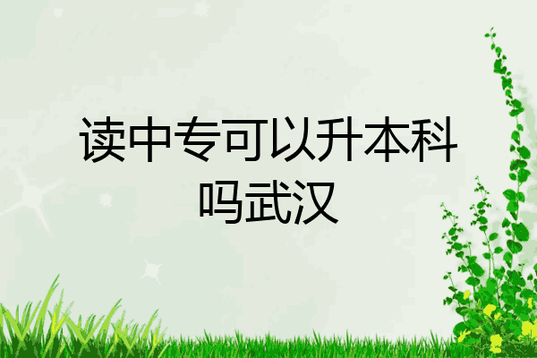 读中专可以升本科吗武汉