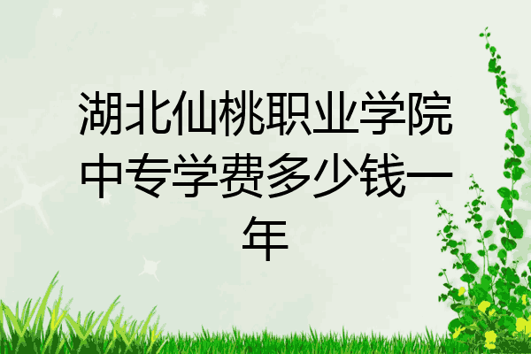 湖北仙桃职业学院中专学费多少钱一年