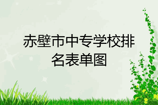 赤壁市中专学校排名表单图