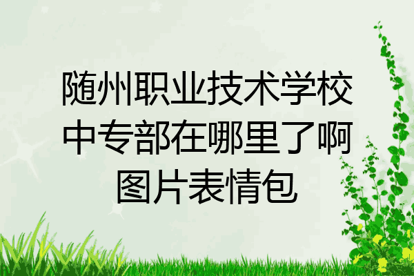 随州职业技术学校中专部在哪里了啊图片表情包