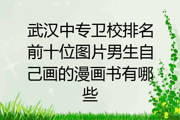 武汉中专卫校排名前十位图片男生自己画的漫画书有哪些