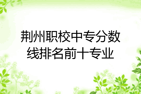 荆州职校中专分数线排名前十专业