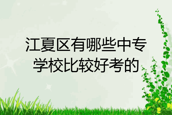 江夏区有哪些中专学校比较好考的