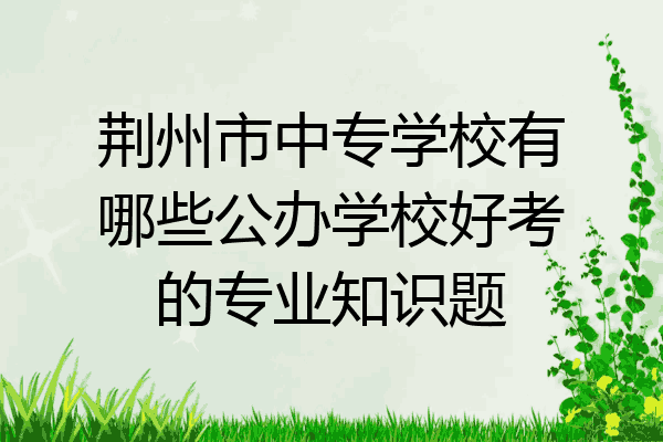 荆州市中专学校有哪些公办学校好考的专业知识题