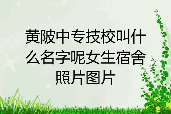 黄陂中专技校叫什么名字呢女生宿舍照片图片