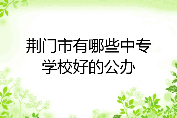 荆门市有哪些中专学校好的公办